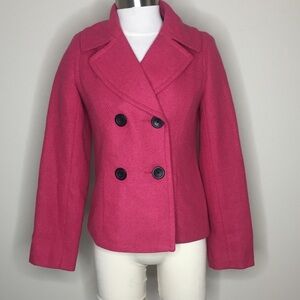 Merona | Pink Pea Coat; Size Small